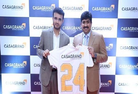 Ganguly Rejoins Casagrand as Brand Ambassador for 3rd Time