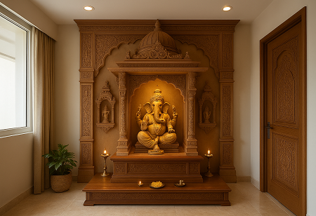 5 Temple-Inspired Pooja Room Designs for Modern Homes