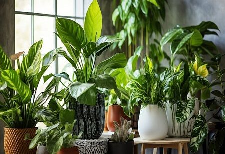 Air-purifying indoor plants